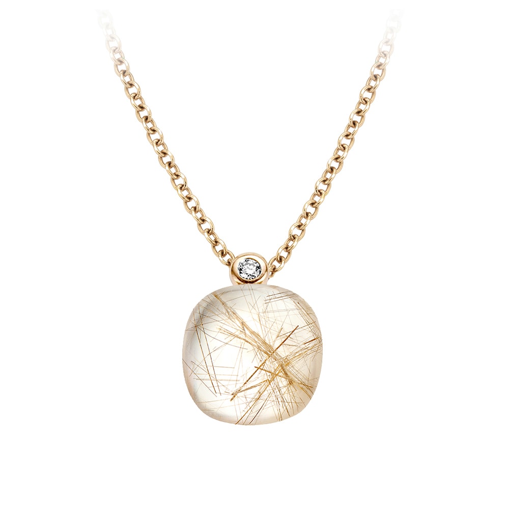 Quartz Rutile Moonshine Pendant