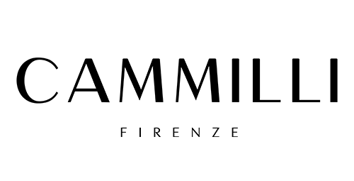 Schwarzes abstraktes Logo mit stilisiertem Schriftzug und klaren geometrischen Linien