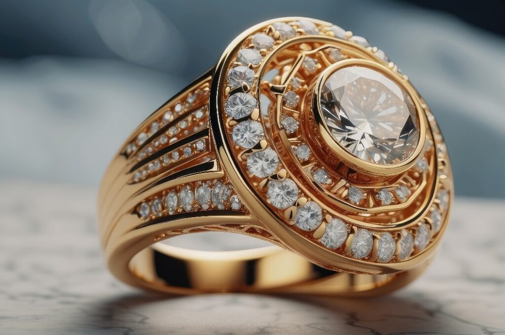 Ring mit Diamanten